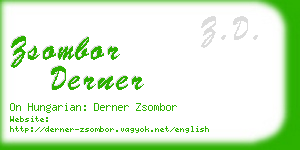 zsombor derner business card